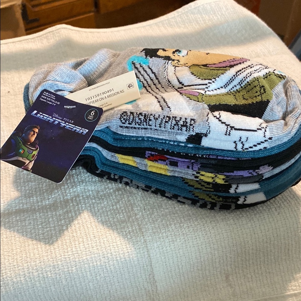 Men's Socks - 6pk Buzzlightyear